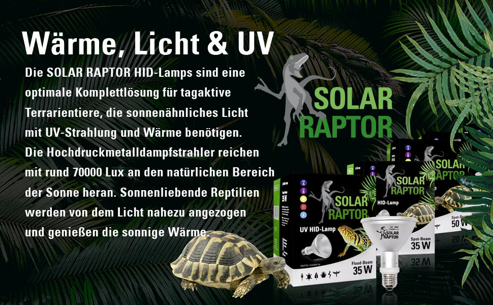 SOLAR RAPTOR® UV HID-Lamp 35Watt Flood