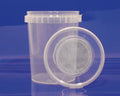 Aufzuchtbecher rund mit Gazedeckel 870ml