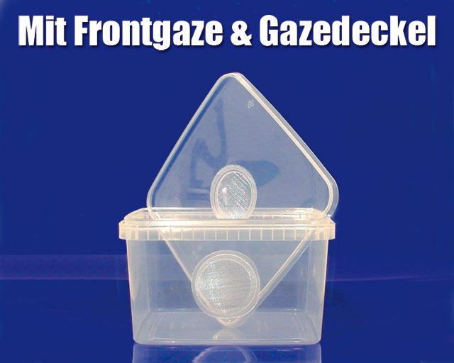 Aufzuchtbox Frontgaze und Gazedeckel 3L