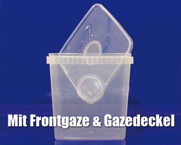 Aufzuchtbox Frontgaze und Gazedeckel 5l