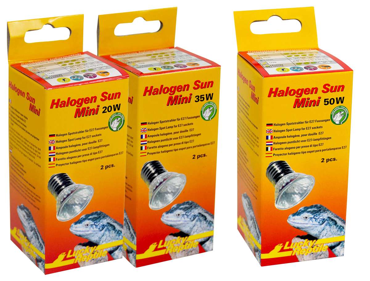 Halogen Sun Mini 20 W Doppelpackung 
Halogenstrahler für E27 Fassungen