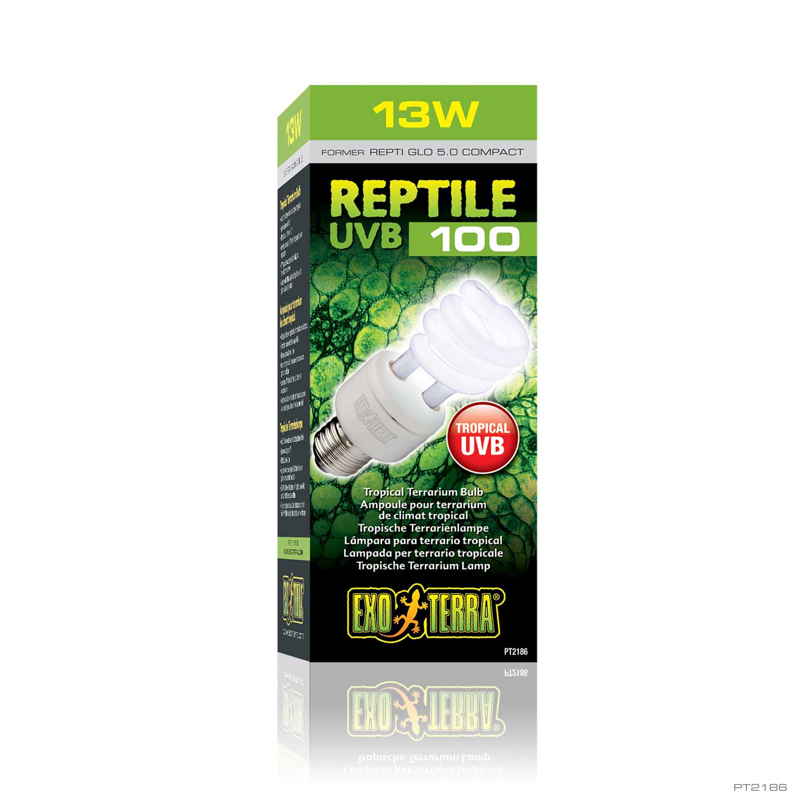 Reptile UVB100 Compact 13W
Tropische Terrarienlampe