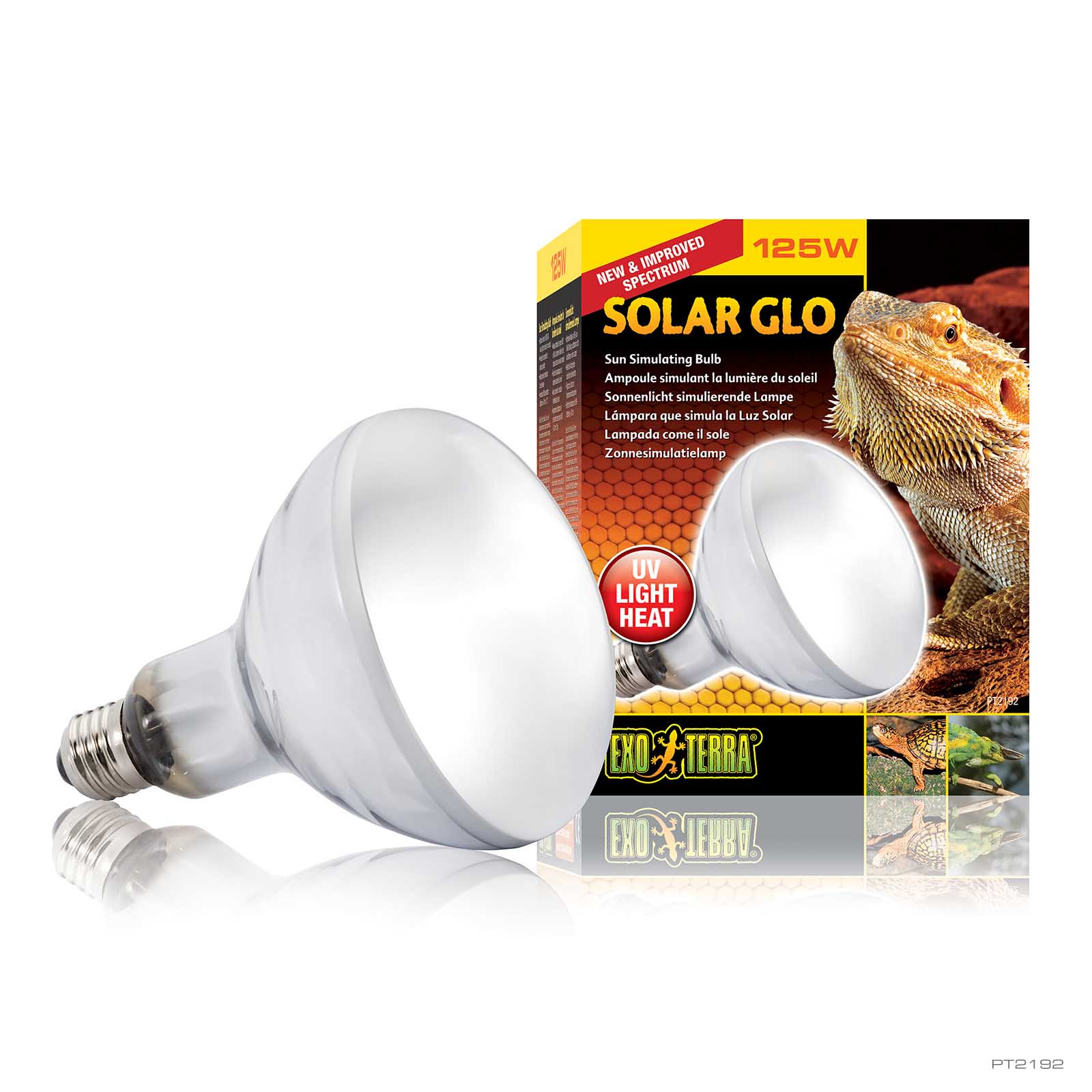 Solar Glo Wide Beam 125W
Sonnenlicht Simulierende Lampe