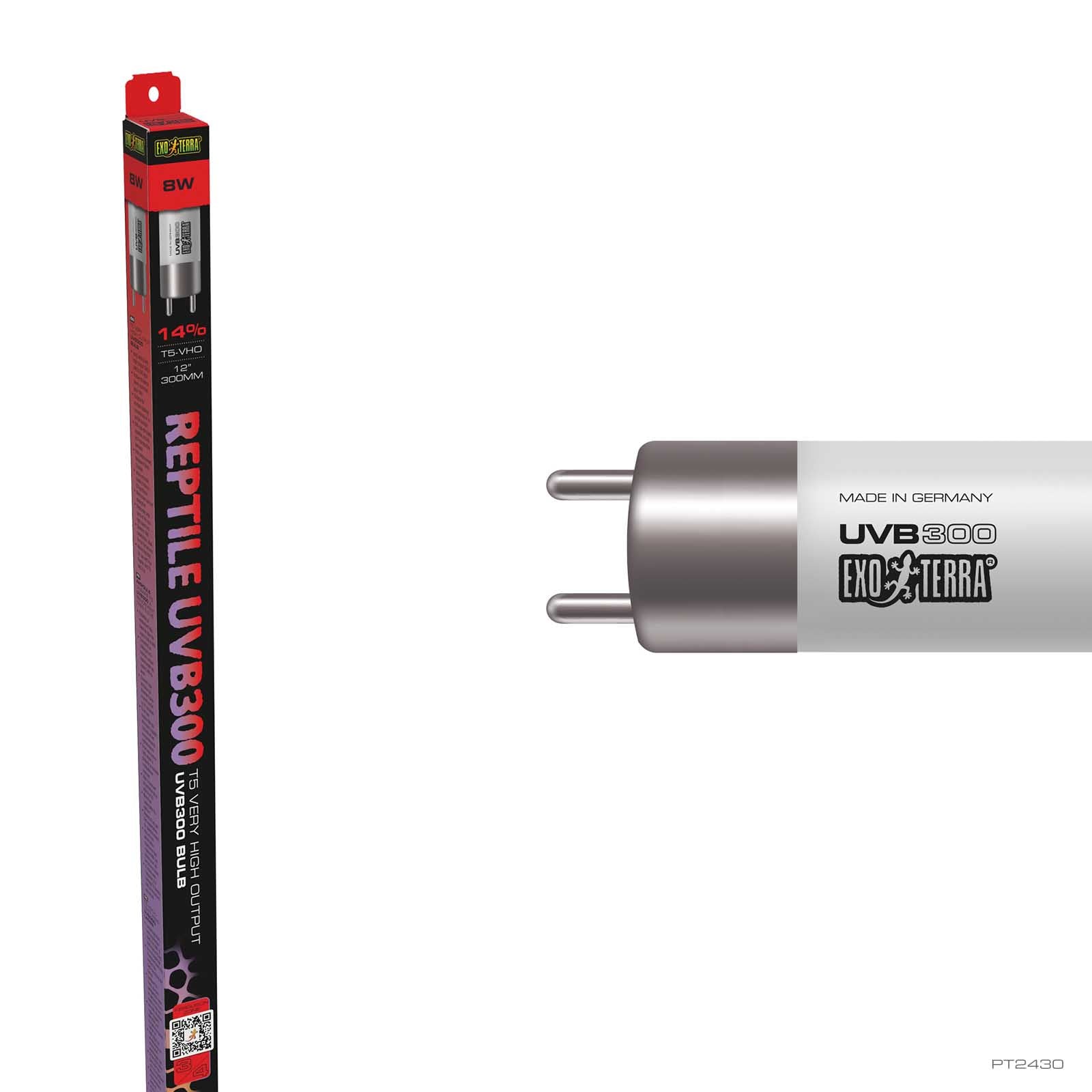 Reptile UVB Pro 300 24W
T5-Hochleistungs-UVB300-Lampe
